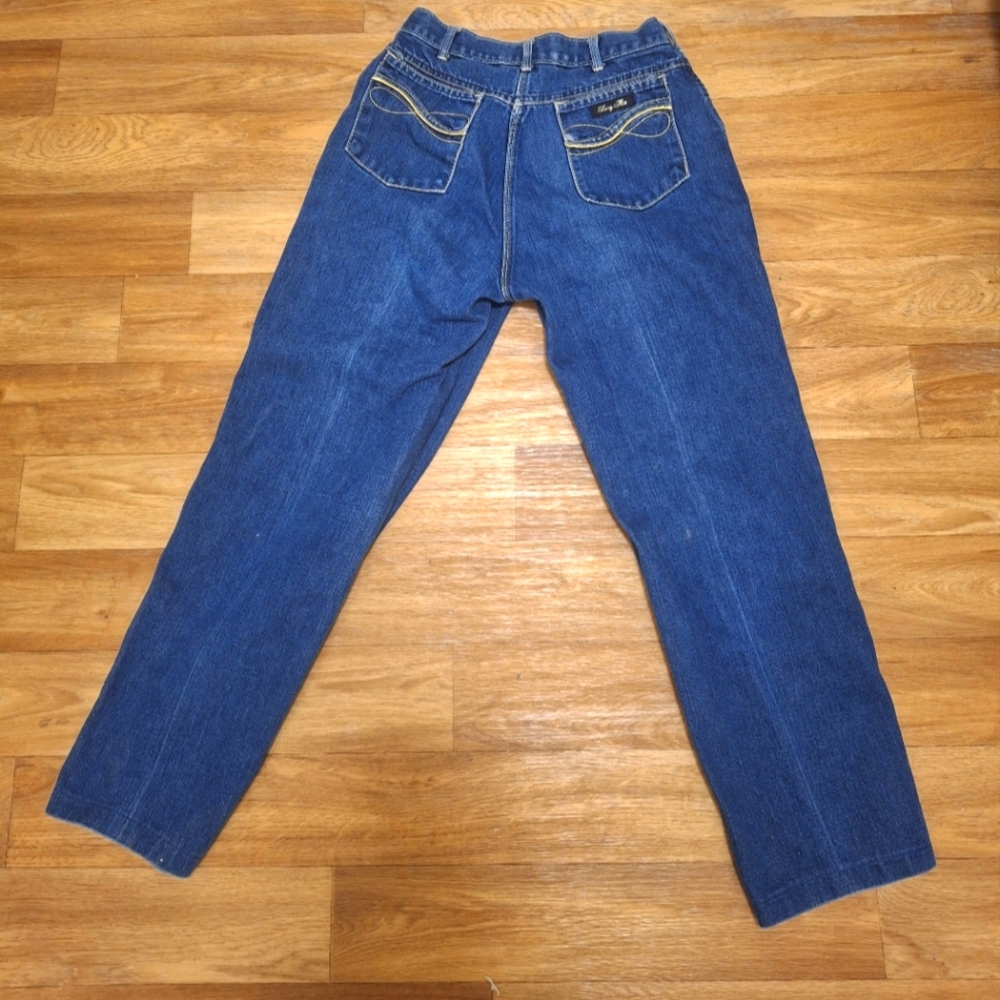 Fancy Ass Vintage 90s Gold Striped High Waisted Mom Jeans